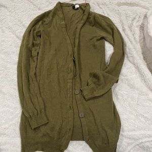 Green cardigan